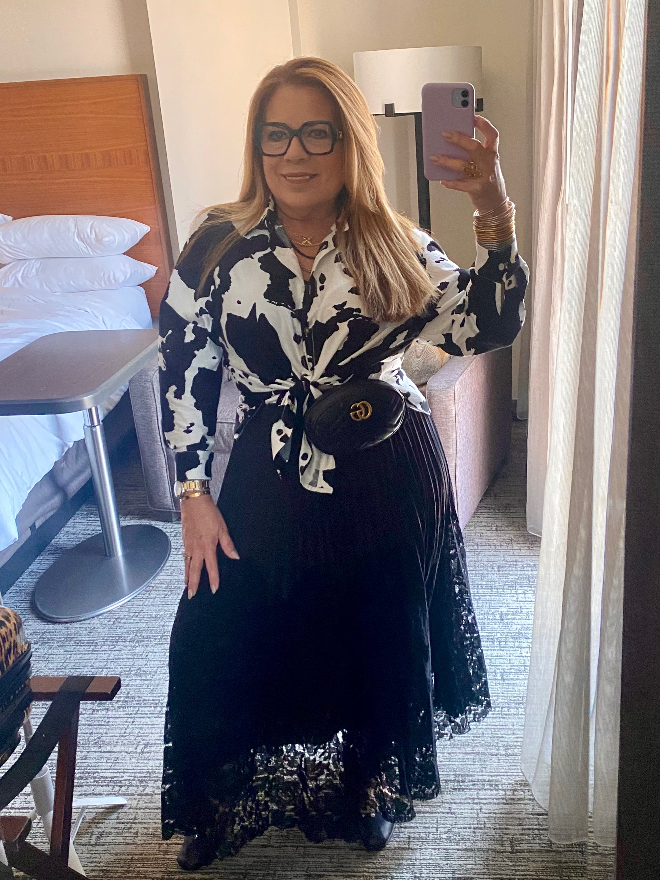 Cow Print Top