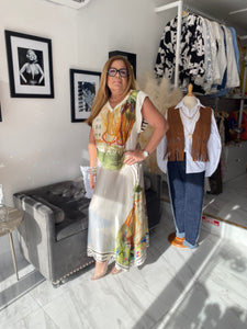 Silk Scene Dress