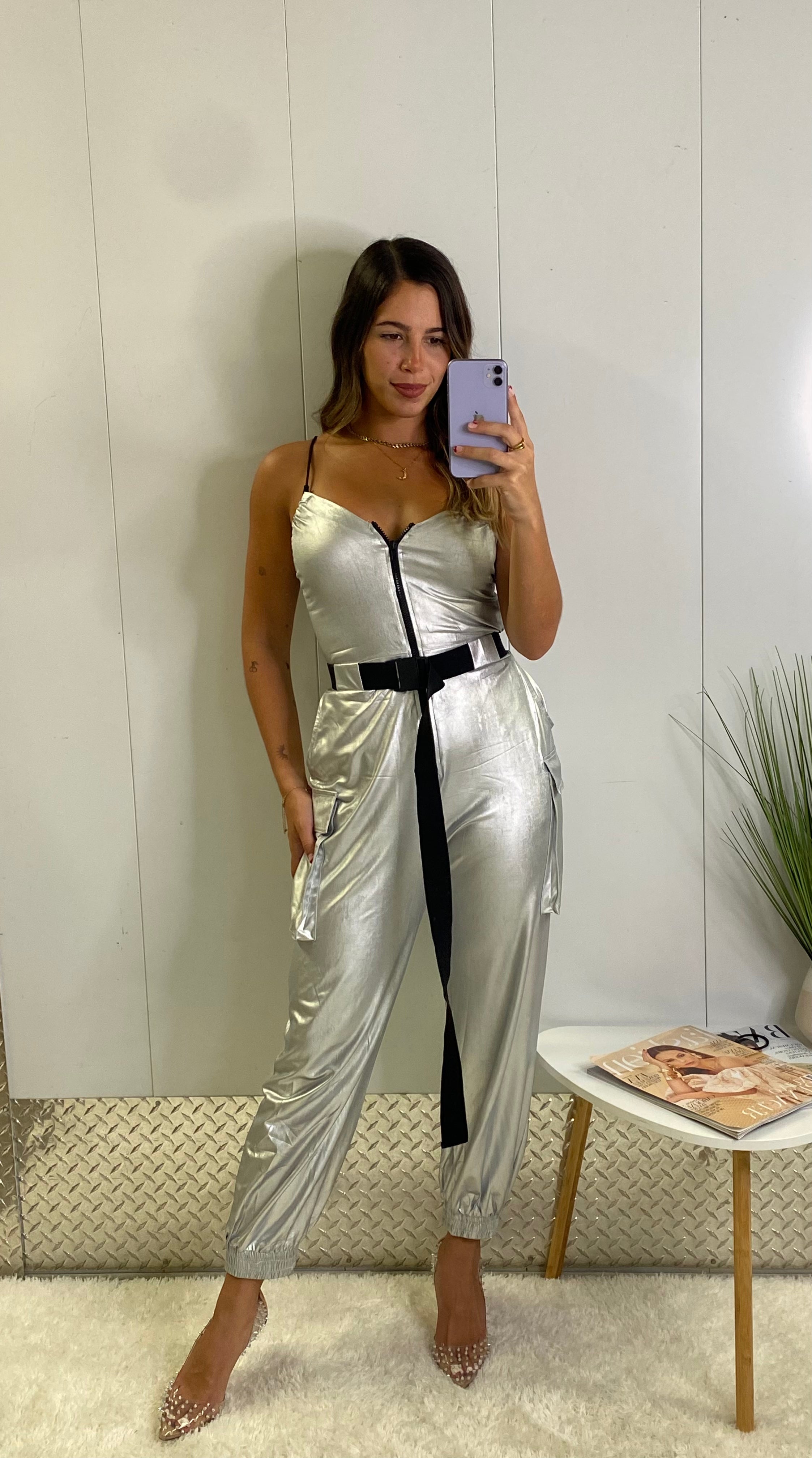 Silver Jumpsuit