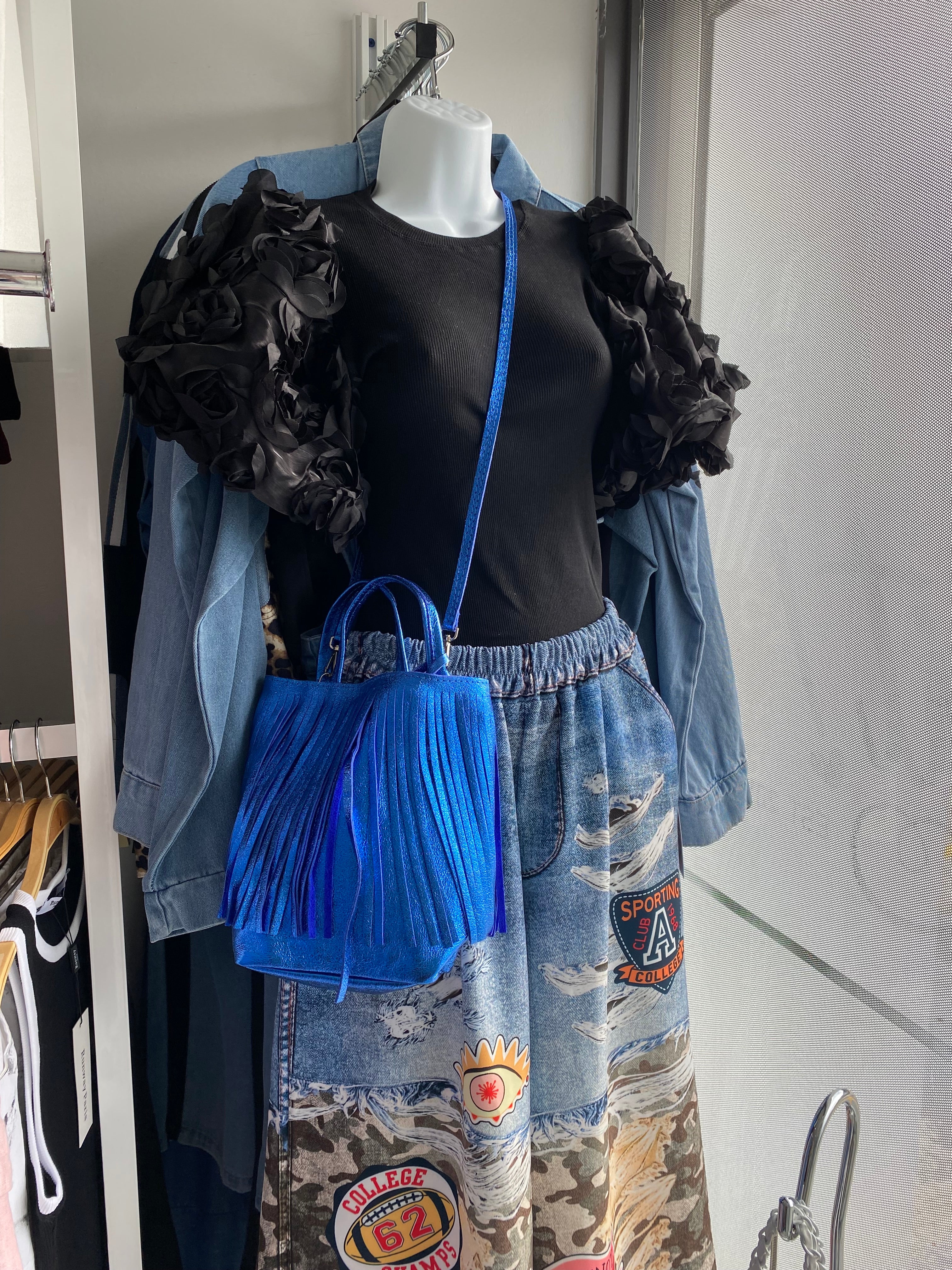 Fringe Leather Bag