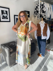 Silk Scene Dress