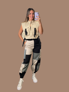 Safari Crop  Vest