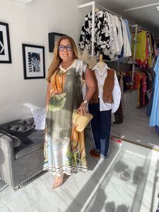 Silk Scene Dress