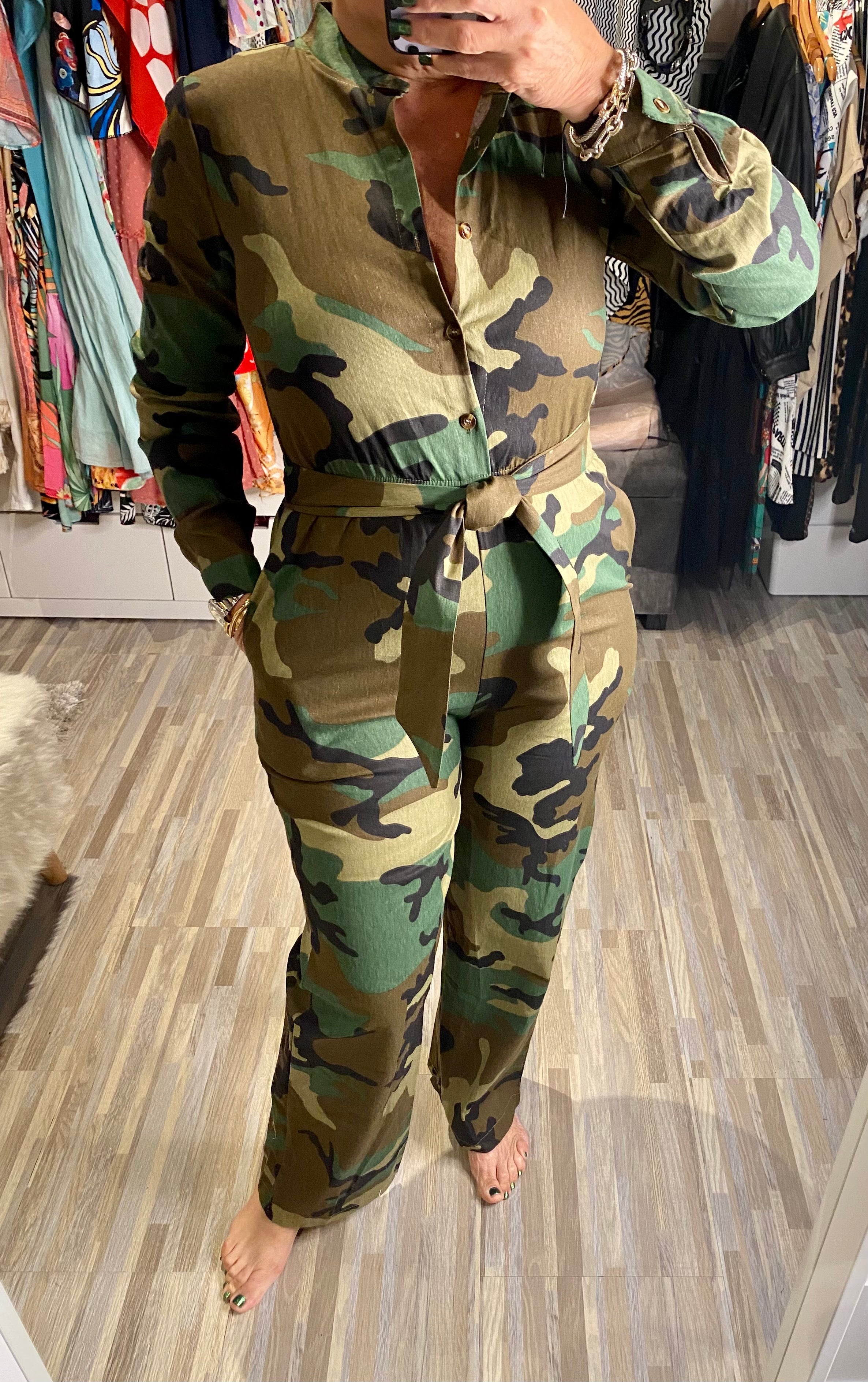 Jinny Camo Jumpsuit